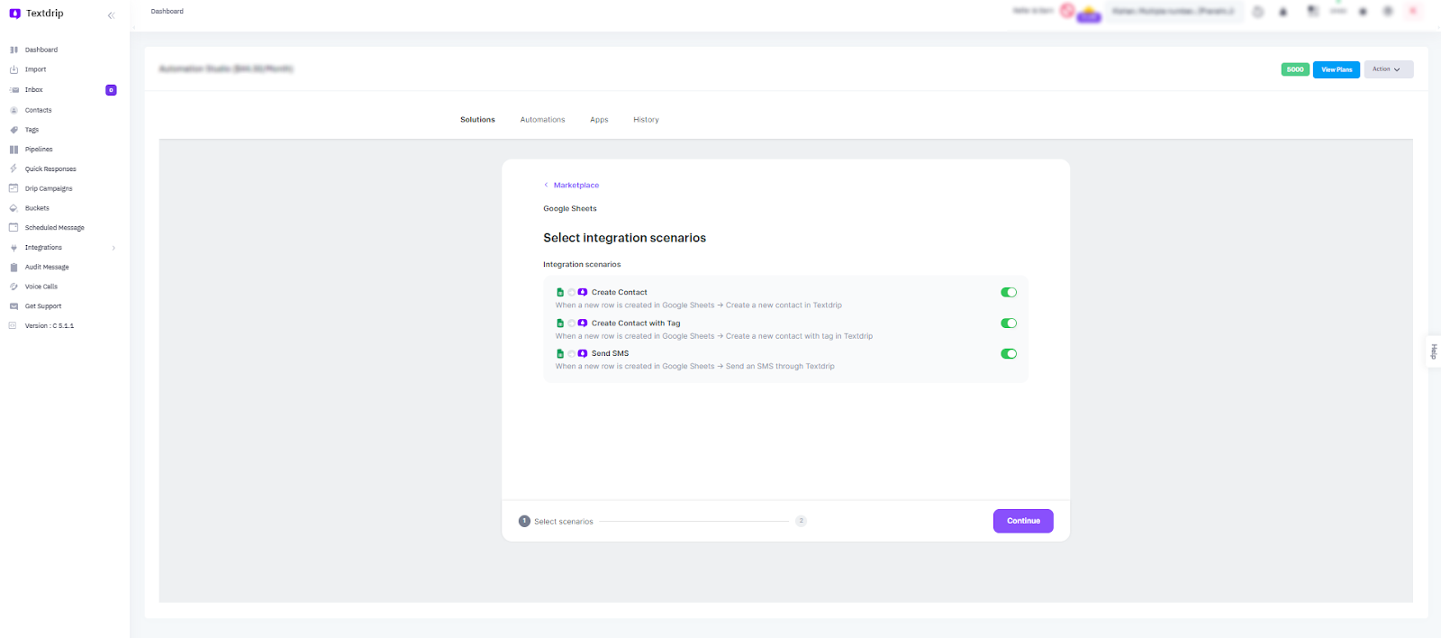 Install Google Sheets
