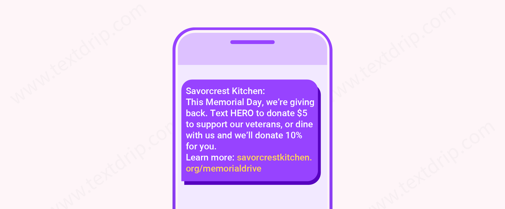 Text to Honor Charity Donations
