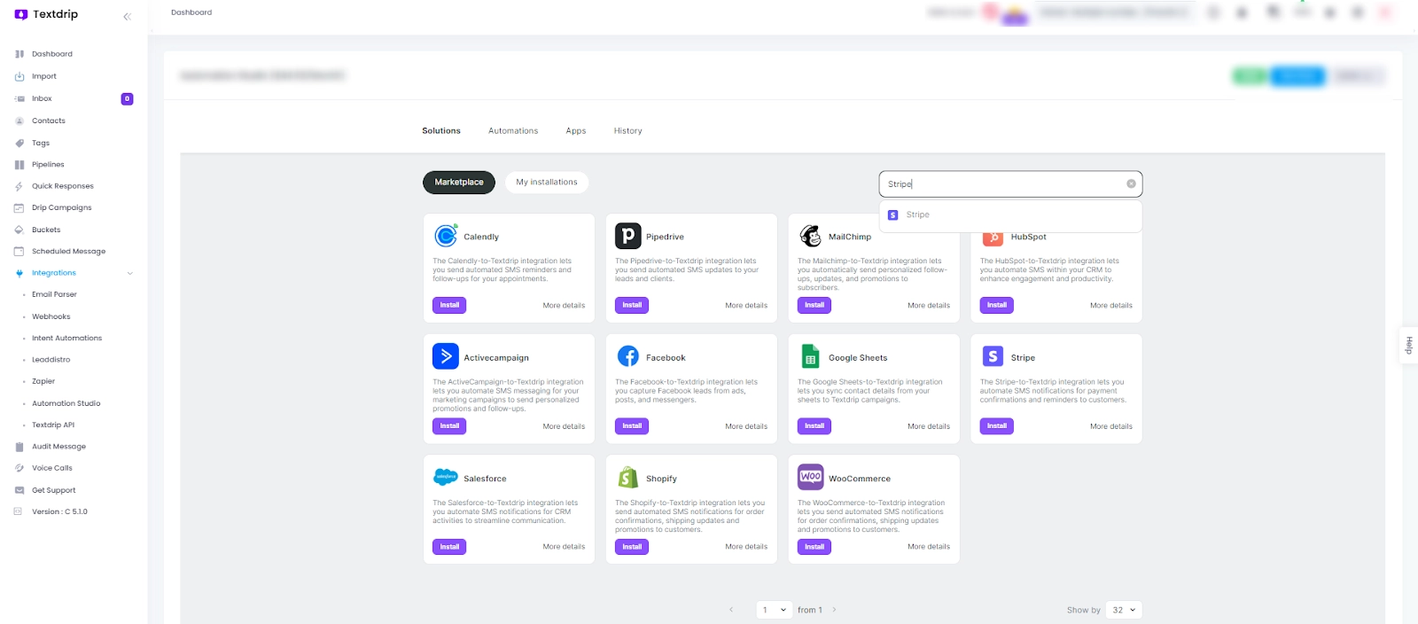 Install Stripe for integration