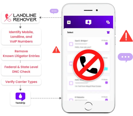 Landline-Remover-API-Integration