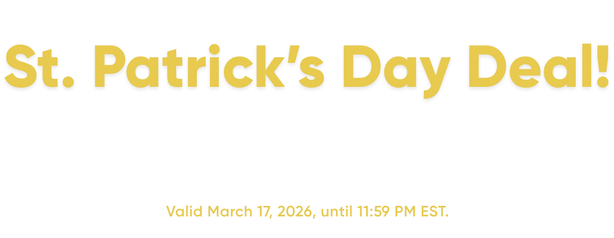 st patrick’s day offer banner
